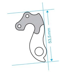 Math Salden GH080 Aluminium Derailleurhanger-Zilver 9 Math Salden GH080 Aluminium Derailleurhanger-Zilver -Cyclo Verkoop gh 080 draw