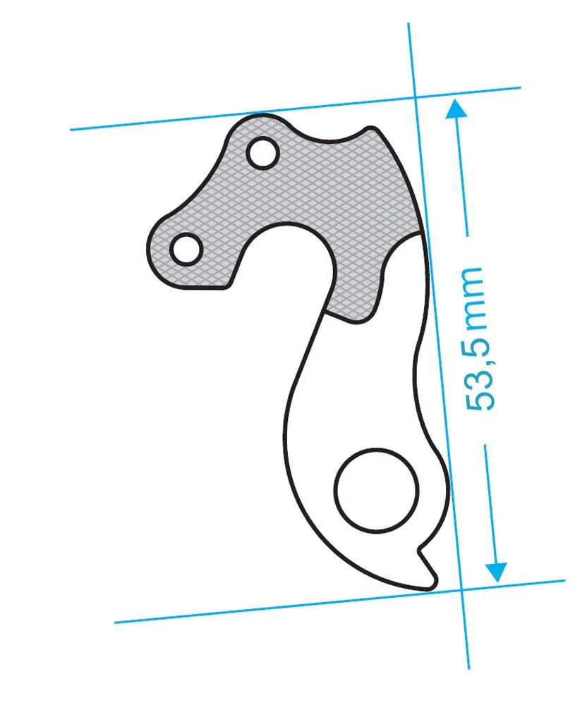 Math Salden GH080 Aluminium Derailleurhanger-Zilver 5 Math Salden GH080 Aluminium Derailleurhanger-Zilver - Image 3