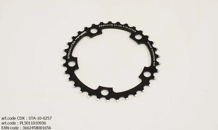 Specialites TA Zephyr Steek 110 Binnen (Shimano/SRAM Compact) Kettingblad 3 Specialites TA Zephyr Steek 110 Binnen (Shimano/SRAM Compact) Kettingblad